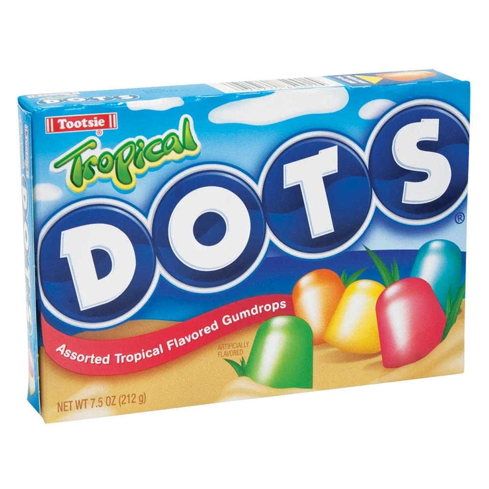 Dots Assorted Tropical Flavored Gumdrops 212g