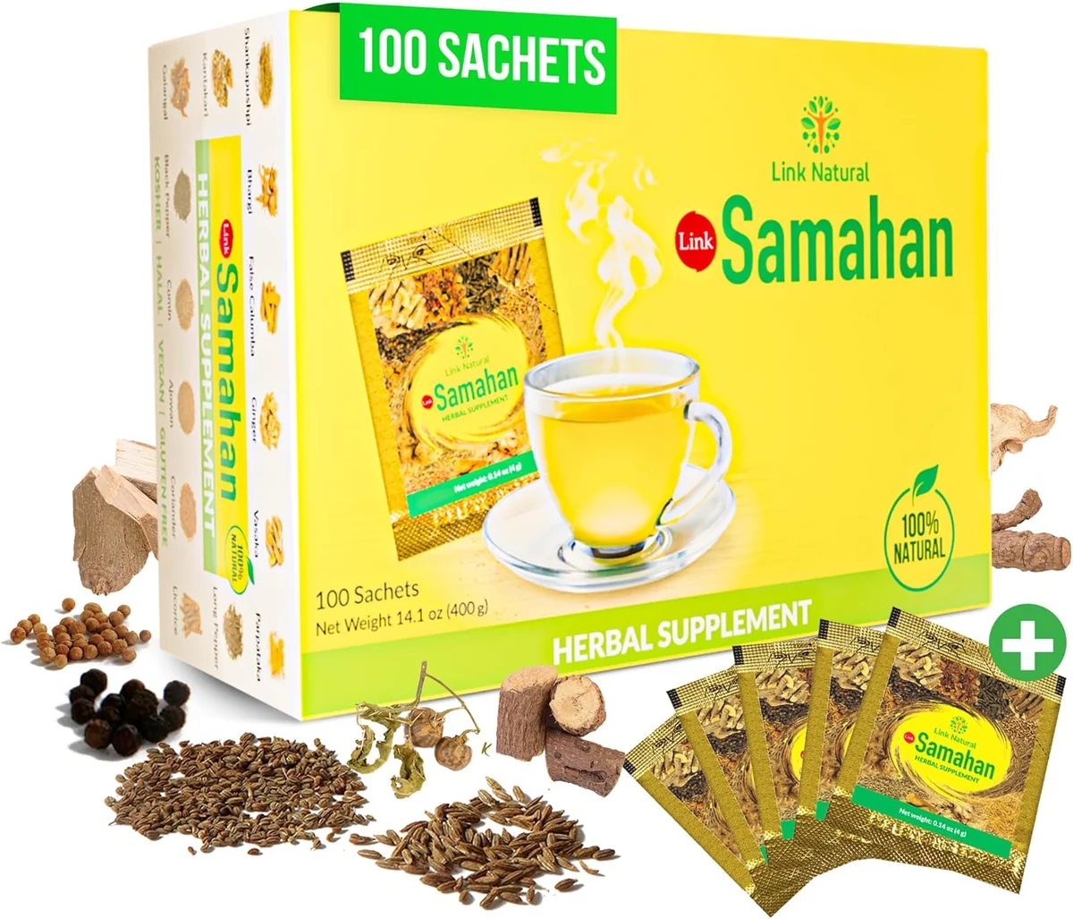 Samahan Ayurvedic Herbal Tea Packets 100 Sachets 400g