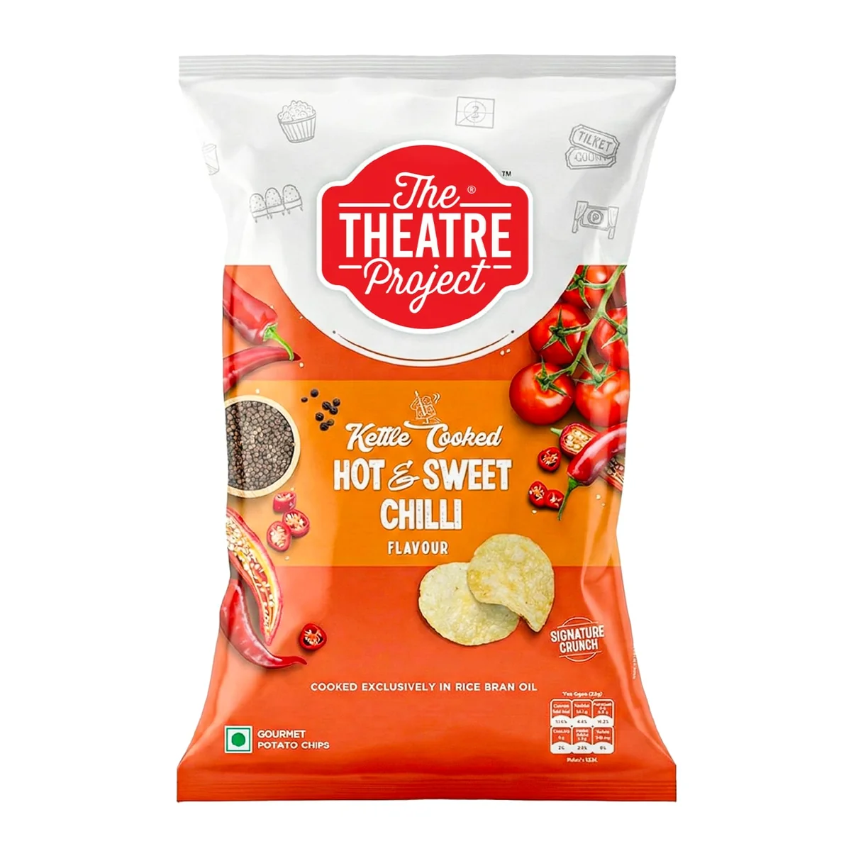 The Theatre Project Kettle Cooked - Hot & Sweet Chilli 42g
