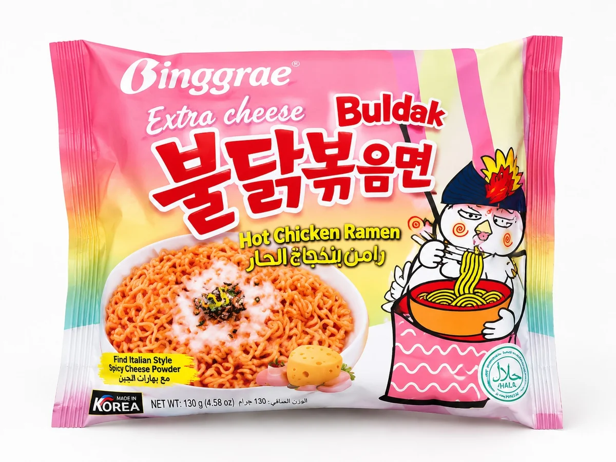 Bingmone Buldak zaattar Cheese Hot Chicken Ramen 142g