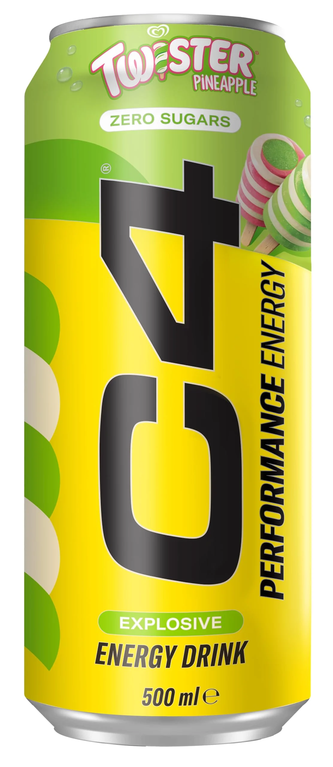 C4 Performance Energy Twister Pineapple Zero Sugar 500ml