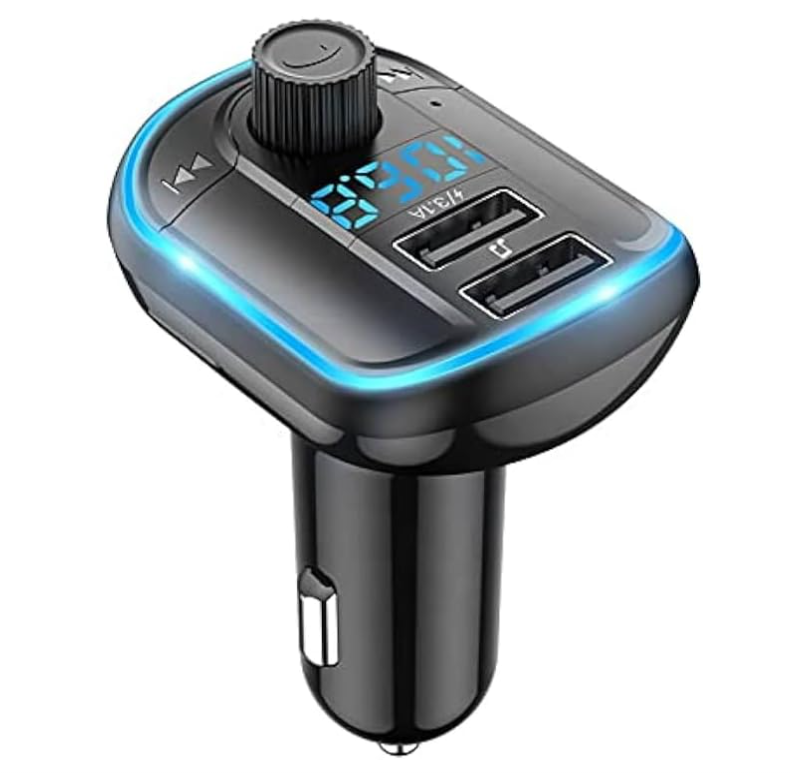 Yesido Y44 FM Transmitter Car Charger 3.1A Dual USB Ports