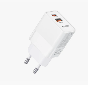 Yesido YC32 PD 20W + QC3.0 Dual-Port Fast Charger, EU Plug