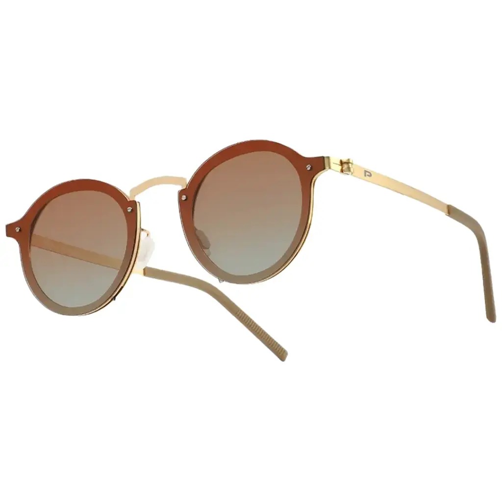 Porodo Lifestyle Riviera Round Frame Sunglasses - Gold