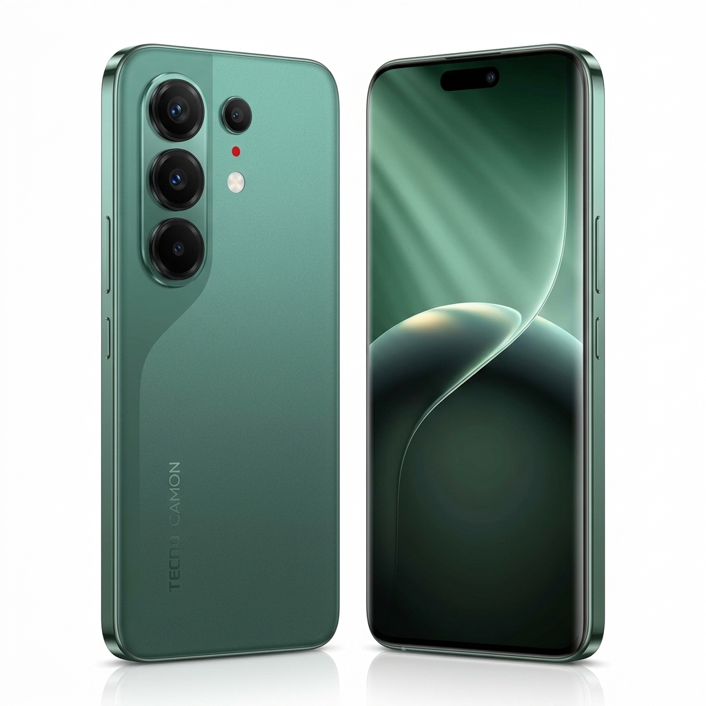 TECNO CAMON 50 Ultra 5G 256GB 8GB RAM Cypress Green – 50MP Sony LYTIA Camera, 144Hz Curved AMOLED, 6500mAh