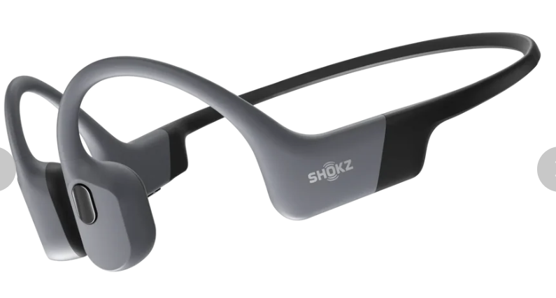 Shokz OpenSwim Pro Bone Conduction Swimming Headphones, IP68, Bluetooth 5.4, 32GB MP3, 9H Playtime - Grey