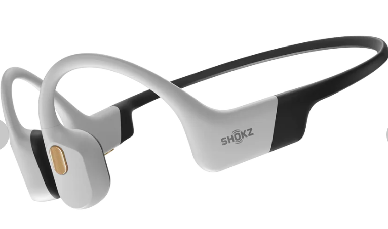 Shokz OpenSwim Pro Bone Conduction Swimming Headphones, IP68, Bluetooth 5.4, 32GB MP3, 9H Playtime - White