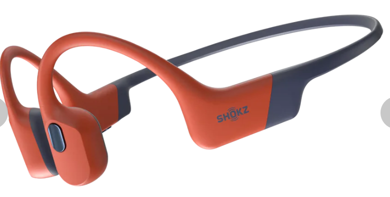 Shokz OpenSwim Pro Bone Conduction Swimming Headphones, IP68, Bluetooth 5.4, 32GB MP3, 9H Playtime - Orange