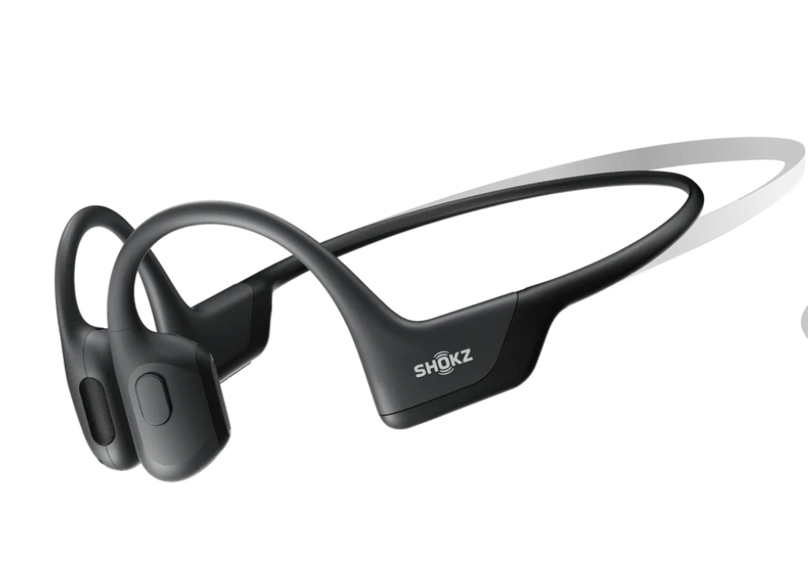 Shokz OpenRun Pro Bone Conduction Sports Headphones, 9th Gen, TurboPitch, 10H Playtime, IP55 - Black