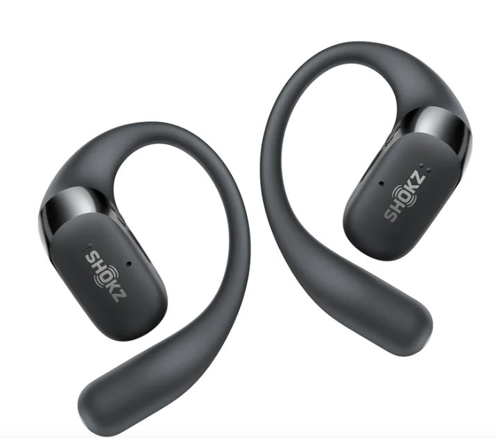 Shokz OpenFit 2+ (T921) Open-Ear Earbuds with Wireless Charging Case, Dolby Audio, 48H Playtime, IP55 - Black