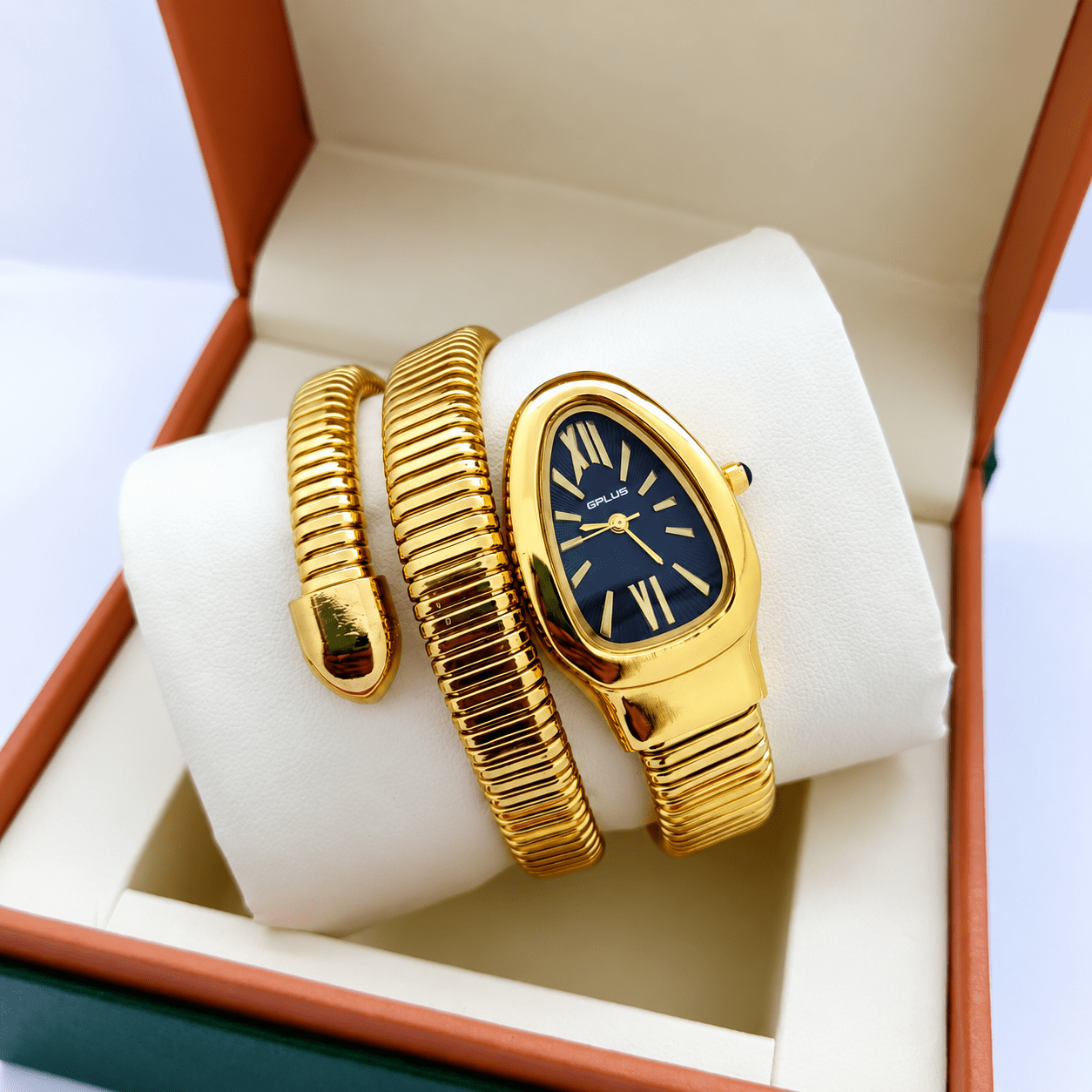 Fine Elegant Women'S Snake Wrap Bracelet Watch