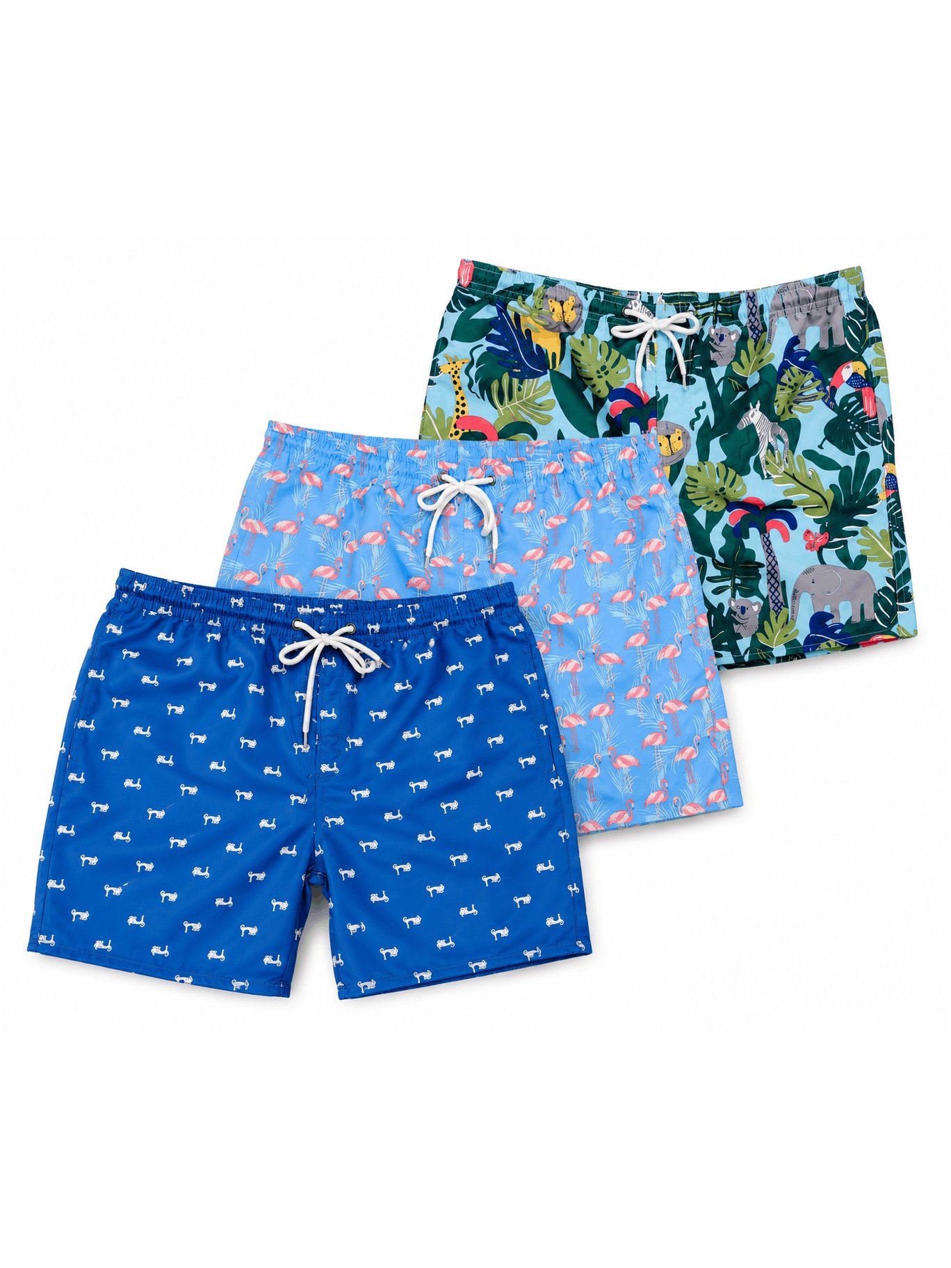 Fine Colorful men Summer Swim Shorts – 3 Stylish Designs