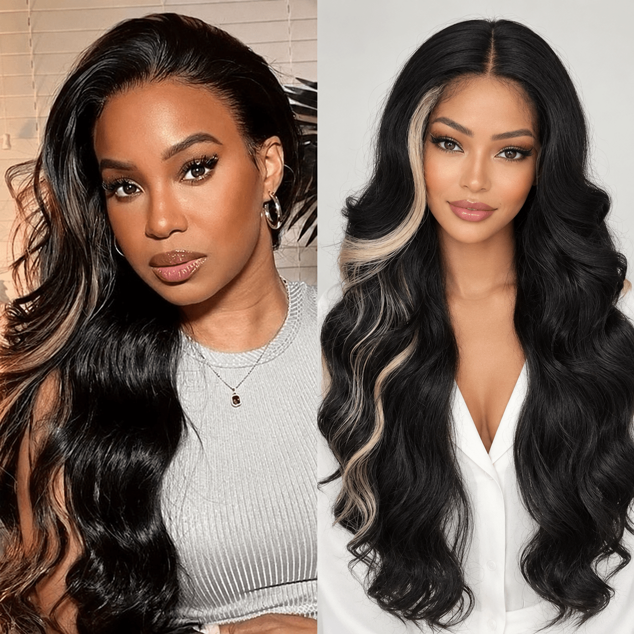 Fine Ready to Wear L-Part HD Lace Fiber Heat Resistant Women Wig