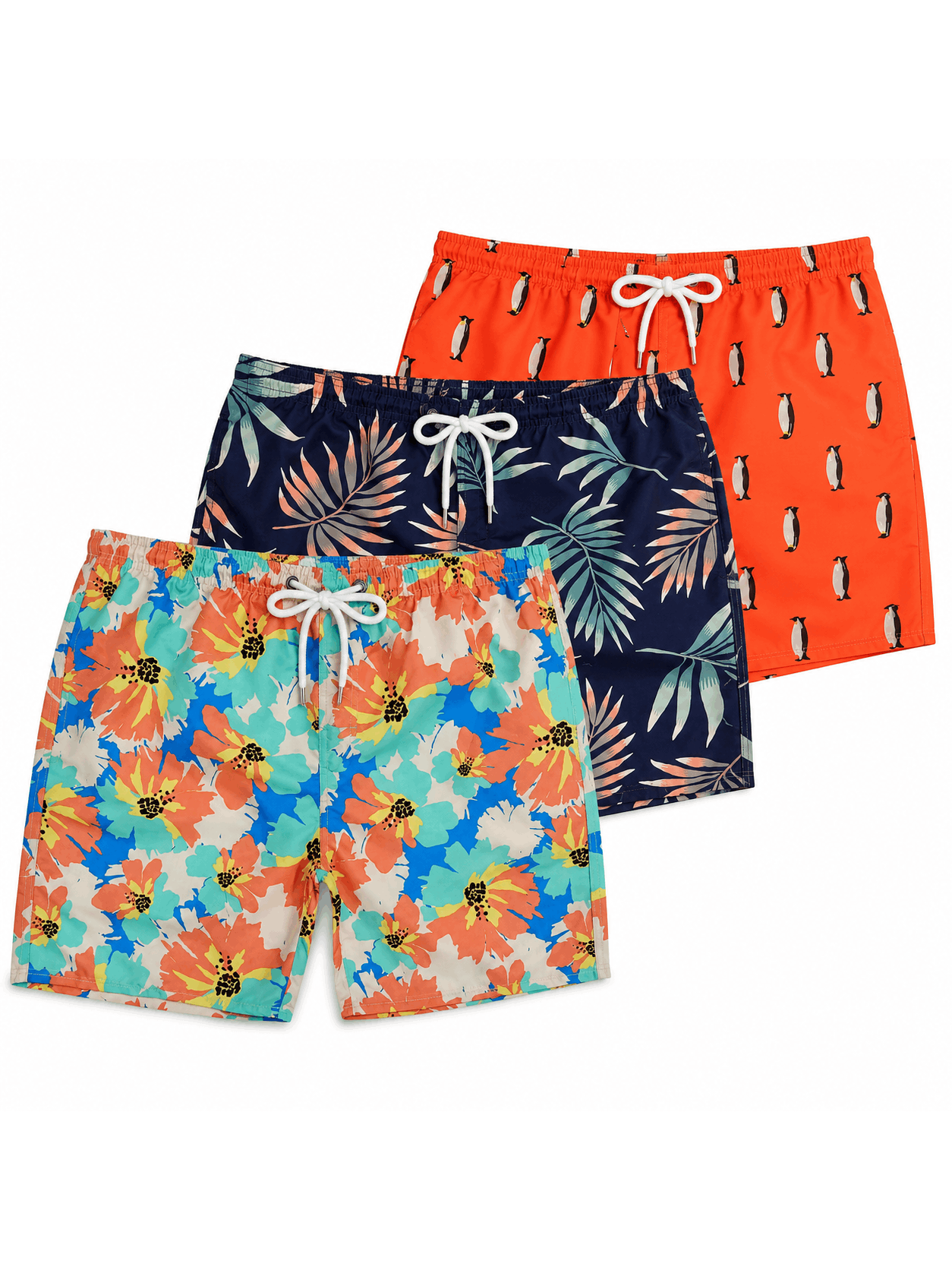 Fine Colorful men Summer Swim Shorts – 3 Stylish Designs