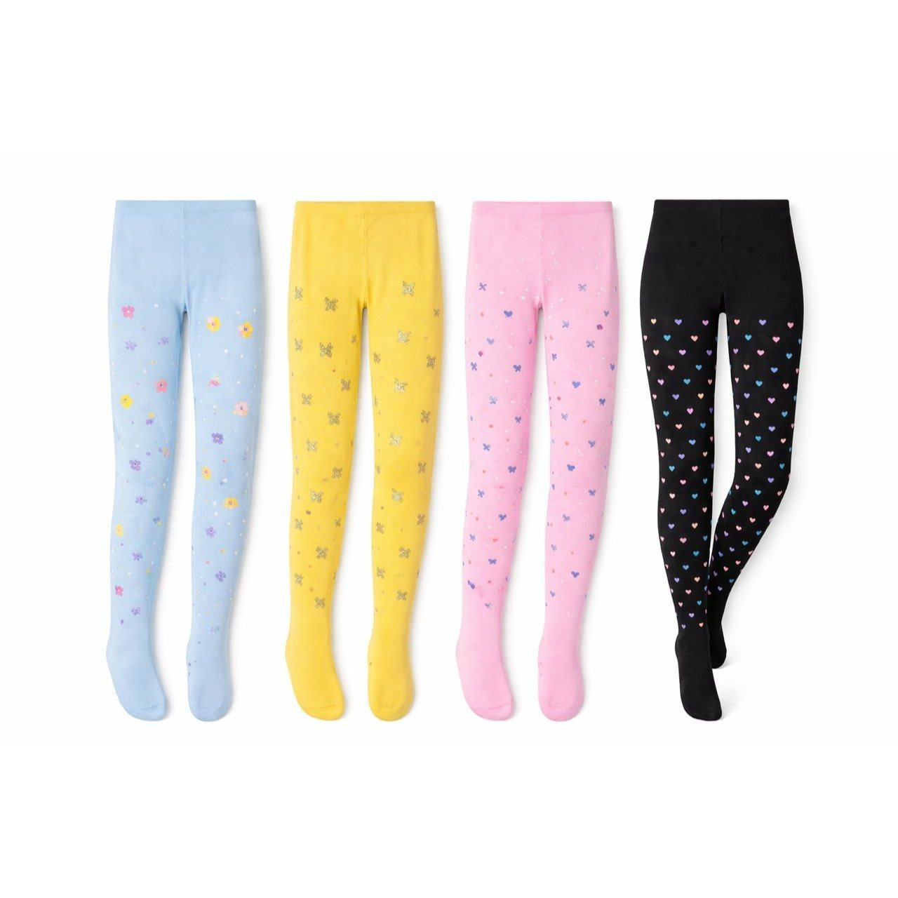 Fine 12pcs Multicolor Kids Pantyhose Set for All Ages