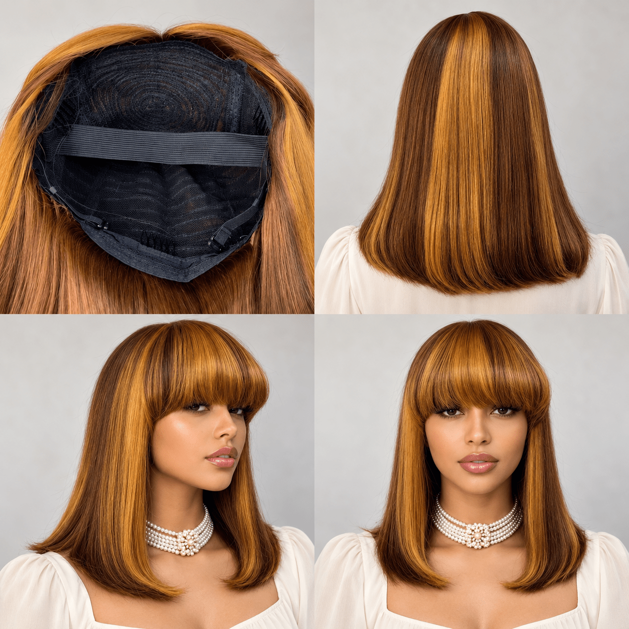 Fine QUALITY FRINGE BOB VIETNAM VIRGIN WIG FOR WOMEN