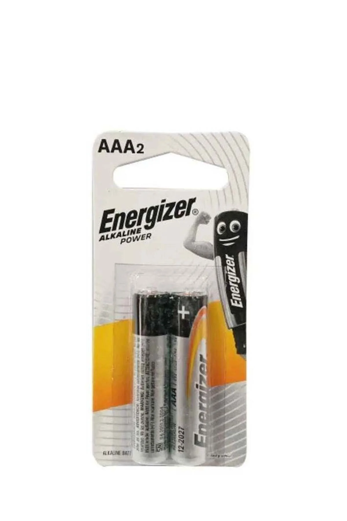 Energizer AAA Alkaline Battery, 2 Pieces