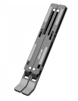 X-Foldable Laptop Stander, Full Metal, Anti-Slip, Triangle Stand - Space Grey