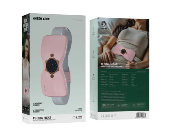 Green Lion Flora Heat Menstrual Heating Pad - Pink