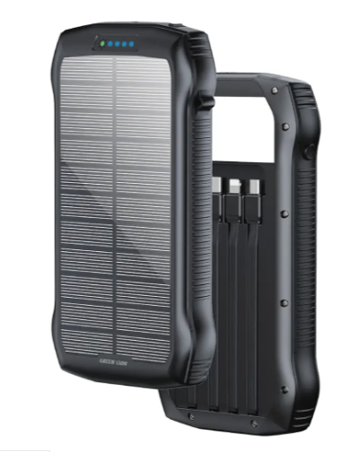 Green Lion Solar Force 20000mAh Power Bank - Black
