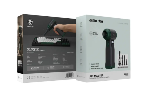 Green Lion Air Master Blower & Vacuum Cleaner - Black
