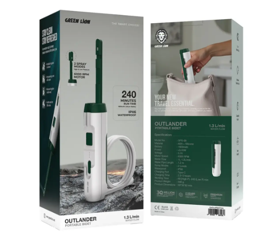 Green Lion Outlander Portable Bidet - White