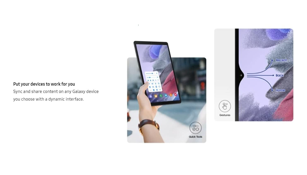 Samsung Galaxy Tab A7 Lite 8.7" (2021, WiFi + Cellular) 32GB 4G LTE Tablet & Phone (Makes Calls) GSM Unlocked, International Model w/US Charging Cube - -T225 (Grey, LTE+WiFi)