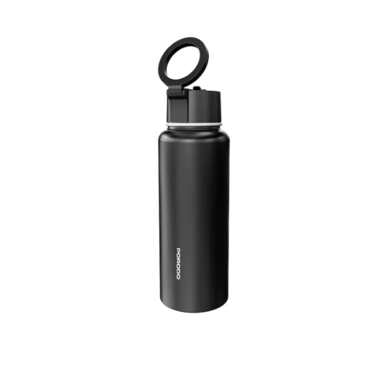 Porodo Lifestyle Magnetic Mount Water Bottle black
