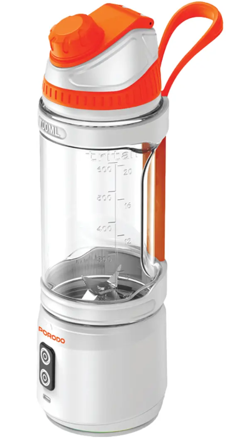 خلاط Porodo Lifestyle Nutrimix ثنائي العمود الفقري (أبيض)