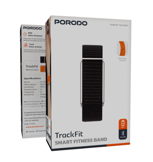 Porodo TrackFit Smart Fitness Bracelet - Gray