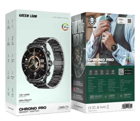 Green Lion Chrono Pro Smart Watch - Black