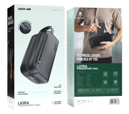 Green Lion Liora Fingerprint Bag - Black