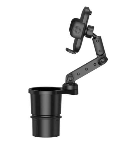 Green Lion Flex Grab Car Cup Holder & 2-in-1 Phone - Black