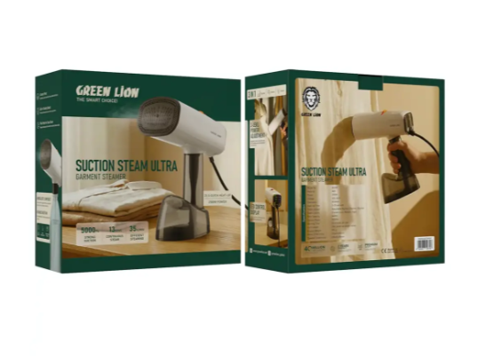 Green Lion Suction Steam Ultra Garment Steamer - White