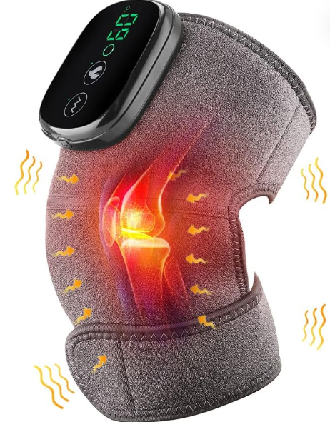 Electric Cordless Heated Knee Massager with Vibration