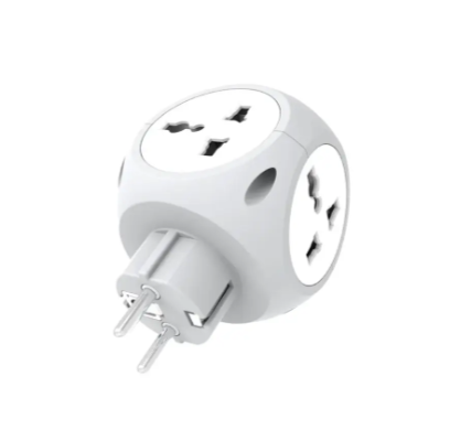 Green Lion Multiport Travel Adapter - White