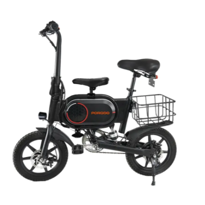 Porodo Lifestyle Folding Urban Electric Bike - Black