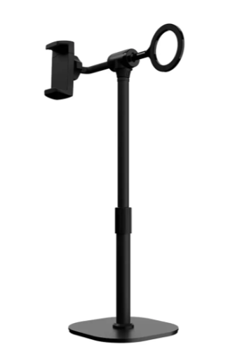 Porodo Evostand 360° Dual Rotating Phone Holder with Anti-Slip Base - Black