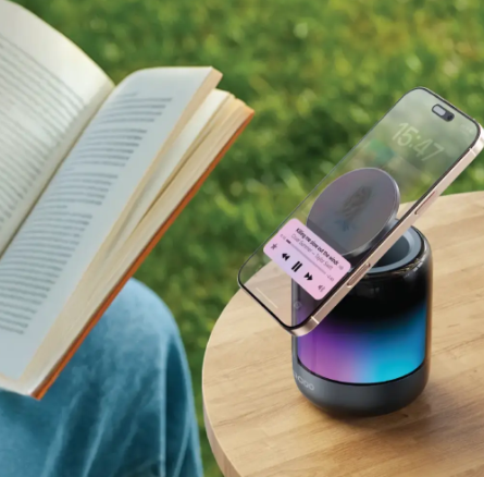Porodo SyncGlow Speaker & Phone Holder with Rhythmic Lights