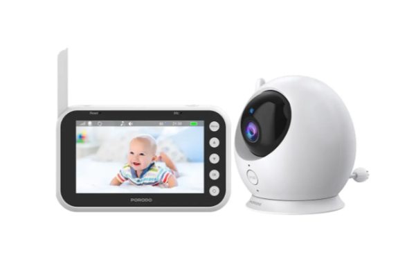 Porodo Lifestyle Lumi Baby Smart Monitor with Camera and Display Screen - Silver