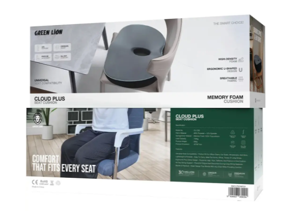 Green Lion Cloud Plus Seat Cushion - Gray