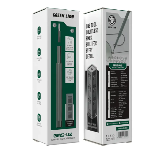 Green Lion GMS-42 Manual Screwdriver - Grey