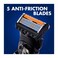 Gillette Mach3 Turbo Razor Blades – 12 Cartridge Refills with 3 Anti-Friction Blades & Lubrastrip for Men