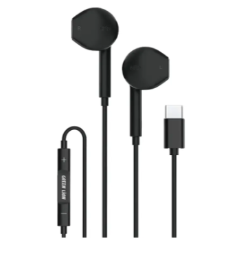Green Lion Stereo Earphones- BLACK