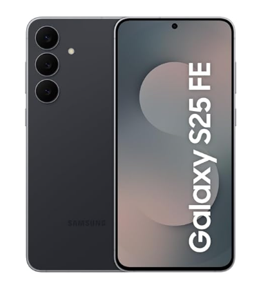 Samsung Galaxy S25 FE 5G Smartphone with Galaxy AI (JetBlack, 8GB RAM, 128GB Storage), 12MP Front Camera, ProVisual Engine, Long Battery Life