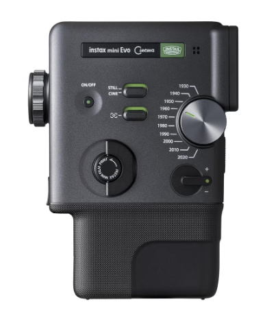 Instax mini Evo Cinema Hybrid Instant Camera – Digital & Instant Film Camera with Video Capture, QR Playback, 10 Lens Effects & 10 Film Effects – Prints on Instax Mini Film (Black)