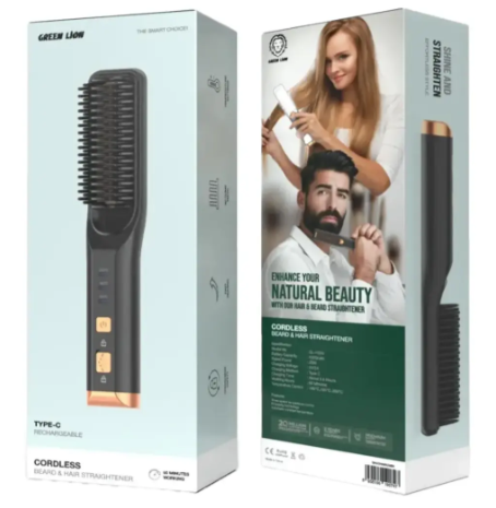 Green Lion Cordless Beard and Hair Straightener