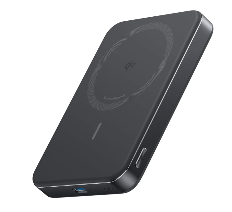 Anker MagGo Power Bank, Ultra-Slim 10,000mAh Magnetic Battery Pack, Qi2 Certified 15W Ultra-Fast MagSafe Compatible Portable Charger, Ergonomic Design, for iPhone17/16/15/14 Series, and more