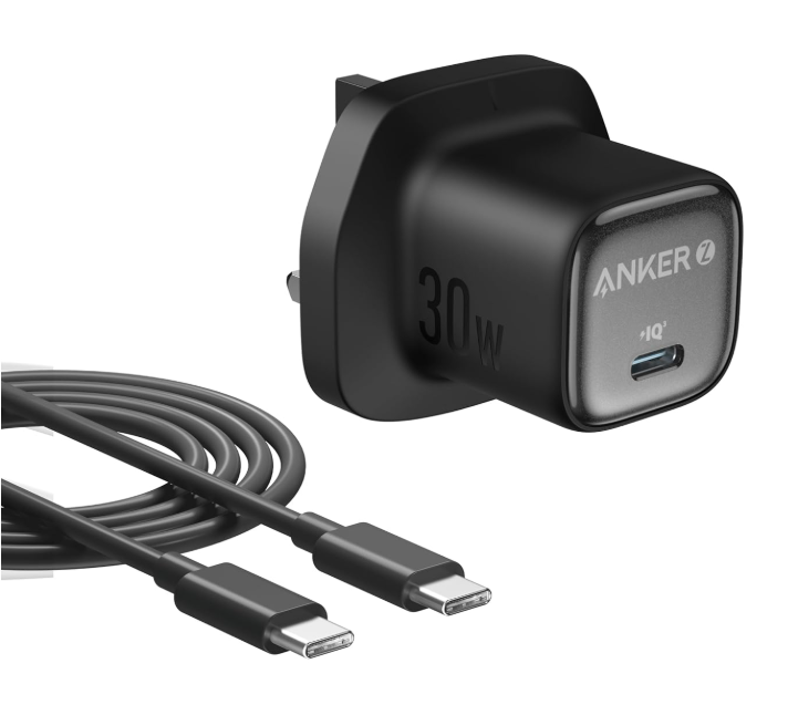 Anker Zolo Compact GaN USB C Charger, 30W USB C Plug,  Enhanced Temperature Control, Compact Design and 3X Faster Charging, Compatible with iPhone, iPad, Samsung, Pixel, and More (Black)