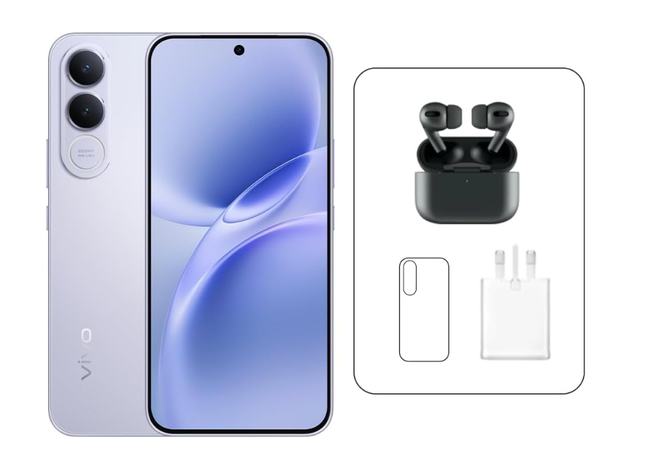 vivo V70 FE 5G (SILVER, 8GB+256GB) 120Hz AMOLED |32MP Selfie Camera |7000 mAh | IP69 | Earbuds Pro, 24M Warranty, 455Days Screen Replacement – UAE Type Approved(Amazon Exclusive)